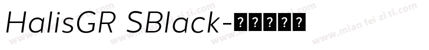 HalisGR SBlack字体转换